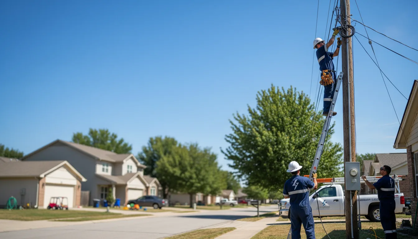 Residential electrician providing installation services in Dalmatia, PA